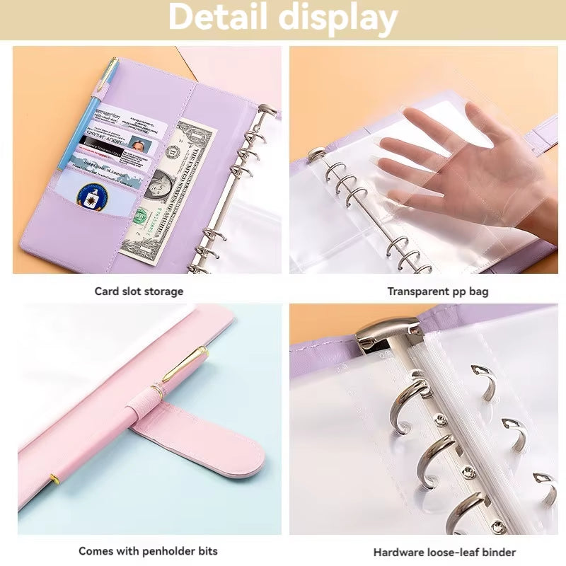 100 Envelope Challenge Binder save Savings Challenges Loose-Leaf Binder Budget Binder with Cash Envelopes Money Organizer System